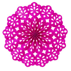 Round Papel Picado Lace Paper Doily Ornament