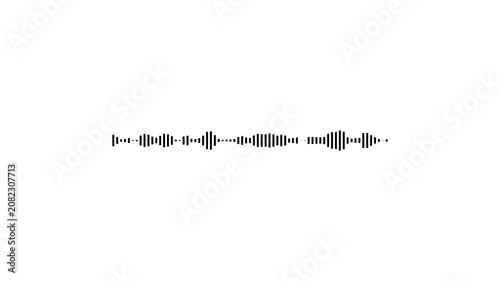 Clean minimal motion graphic of white audio spectrum bars on a black background, ideal for music visualizations, VJ loops, and modern video projects 4k video.