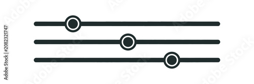 Canvastavla Range slider UI elements with volume brightness and percentage control for dashb