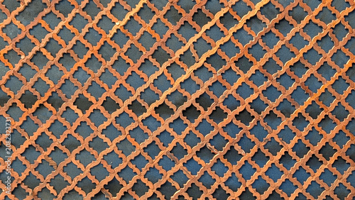 Принти на полотні Ornate arabic geometric screen creating an intricate, repeating pattern of elega