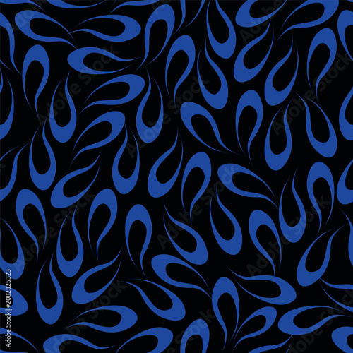 Floral seamless pattern, Flower chintz pattern seamless vector border print. Botanical batik background. Arabesque floral ornament motif for decoration fabric, women clothing, scarf, wallpaper design