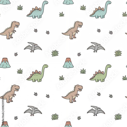 dinosaur seamless pattern
