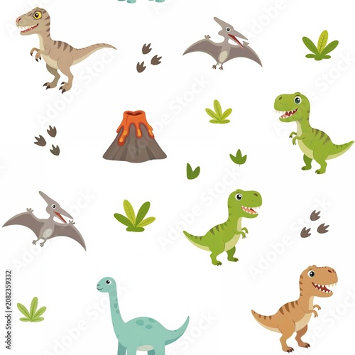 dinosaur seamless pattern