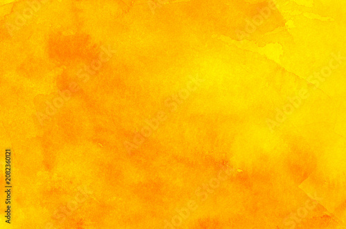 Abstract texture of yellow paint background.