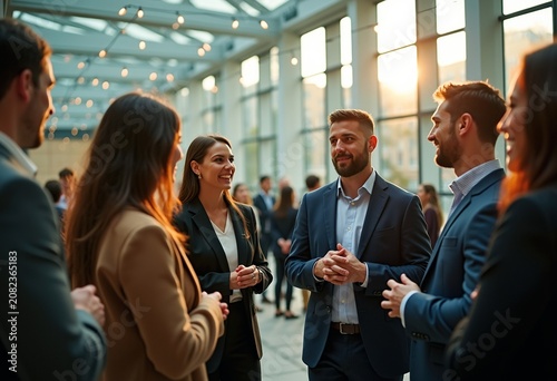 Dynamic Networking Convergence at Elite Business School Glass Atrium MBA Program Event