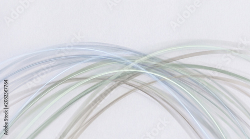 Abstract White Curved Lines Flowing on Minimalist Background