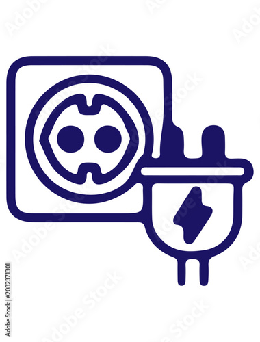 plug  simple icon. Vector ICON all icon Viktor	