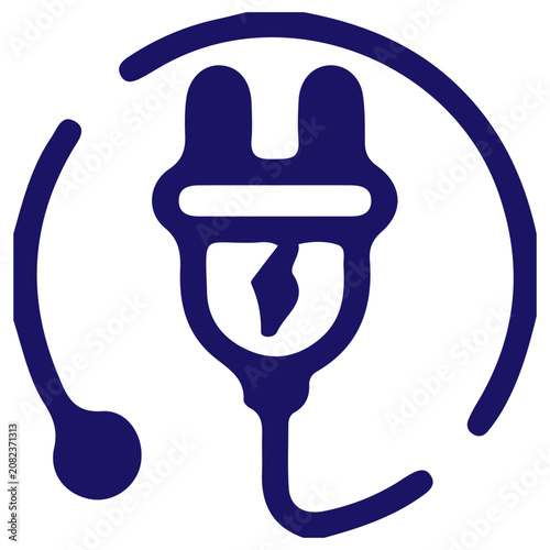 plug  simple icon. Vector ICON all icon Viktor	
