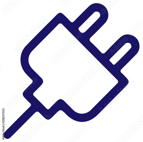 plug  simple icon. Vector ICON all icon Viktor	
