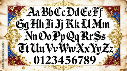 decorative medieval lettering for fantasy worldbuilding