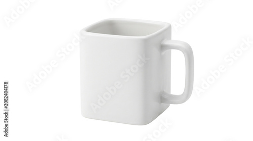 White ceramic coffee mug handle.