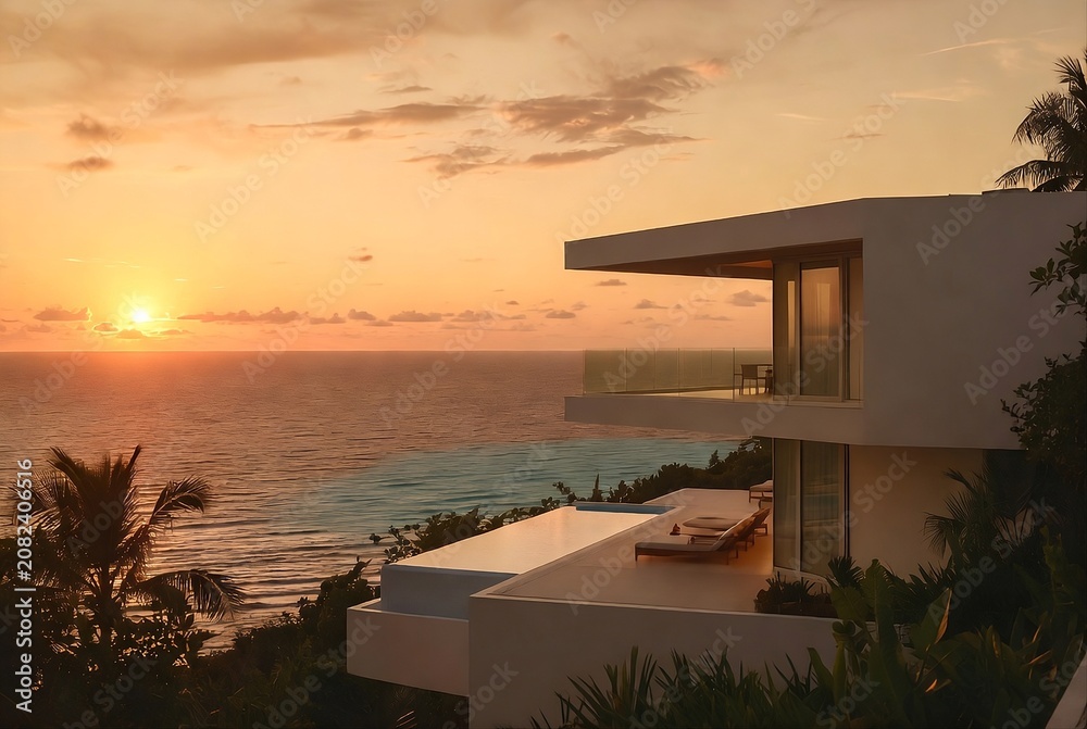 Fototapeta premium sunset on the beach