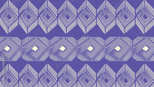 Φωτογραφία hand-drawn tribal ethnic pattern, intricate Brazilian indigenous line art, rusti