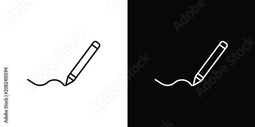 Signature icon line drawings pack