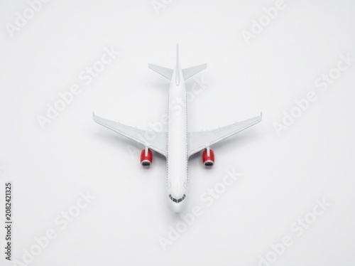 Toy airplane model isolated on white background