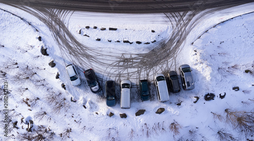 Parkplatz auf den Lofoten