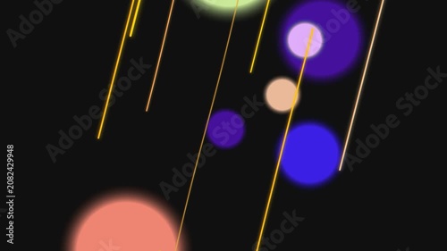 Abstract lights on black. (2)