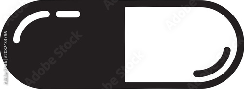 Fotografi Medical pill capsule symbol icon with medicine pharmacy healthcare supplement tr