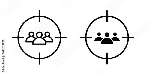 Quadro su tela Focus group icon