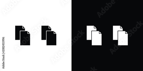 Fotografía Duplicate icon simple logo set