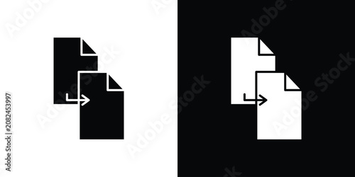 Fotografía Duplicate icon simple logo set
