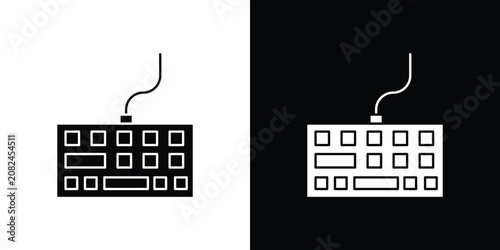Quadro su tela Keyboard icon simple logo set