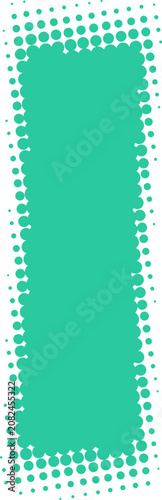 Teal halftone rectangle graphic element