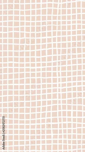 White Grid Pattern Overlaid on Soft Pastel Peach Background Minimal Aesthetic