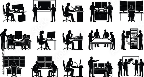 Photos Command Center Workplace Silhouette Collection