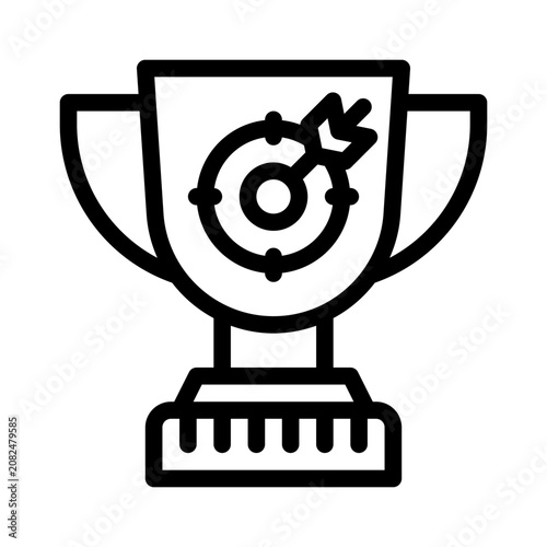 Achievement line icon