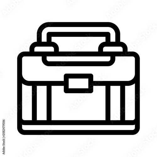Briefcase line icon