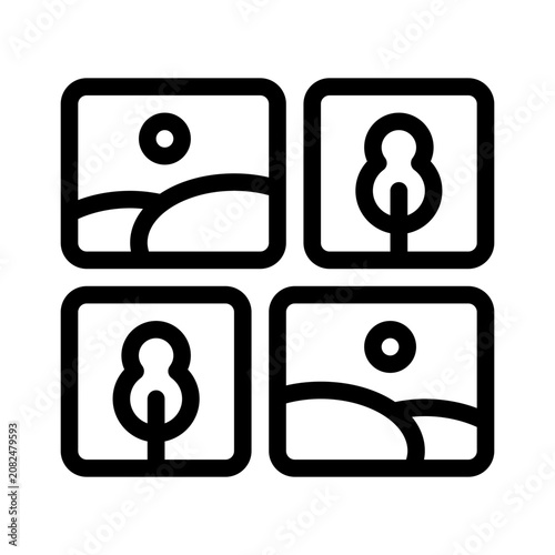Gallery line icon