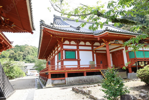 Photography A Japanese temple : a scene of the precincts of Kongo-ji Temple in Kawachinagano