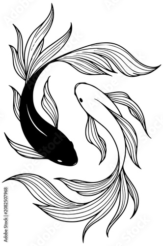 Tablou pe pânză tattoo, vector, tribal, illustration, art, black, dragon, design, animal, symbol