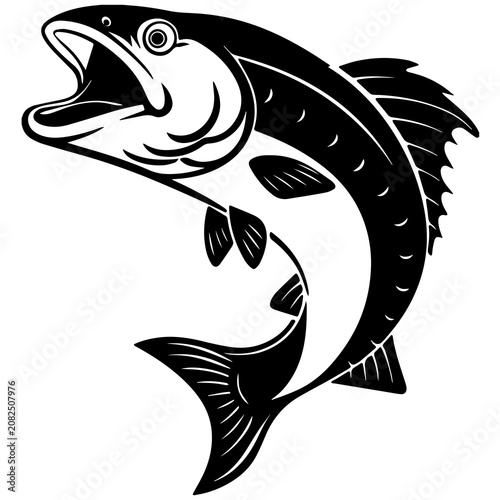 tattoo, vector, fish, illustration, symbol, bird, tribal, animal, design, black, silhouette, head, art, nature, eagle, cartoon, wildlife, wing, sign, dragon, eye, icon, logo, jumping, decoration