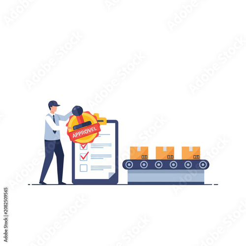 Quality Control Approval in Logistics Warehouse
