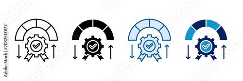 Quality Control Icon Set Multiple Style Collection