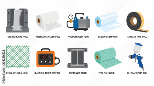 Collection of industrial packaging and material handling equipment.