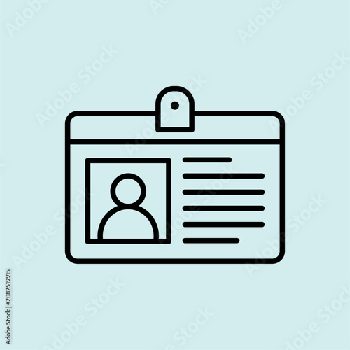 Identification Agent Badge ID Card Icon