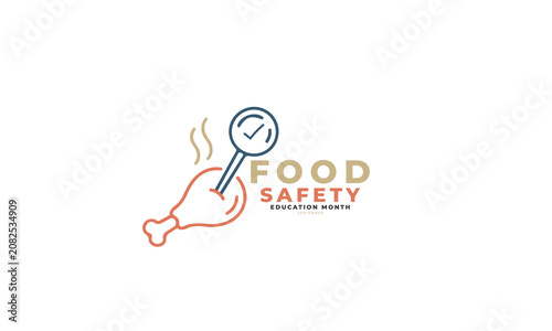 Food Safety Education Awareness Month. background, banner, card, poster, template, September month. Vector illustration.