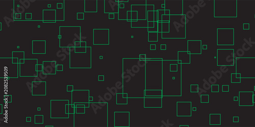 Tableau sur toile Digital geometric connection lines. eps 10