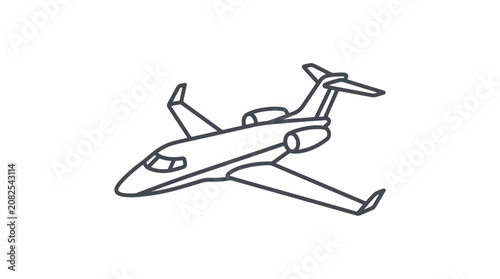 Bild auf Leinwand Private Jet Airplane Aircraft Vehicle.