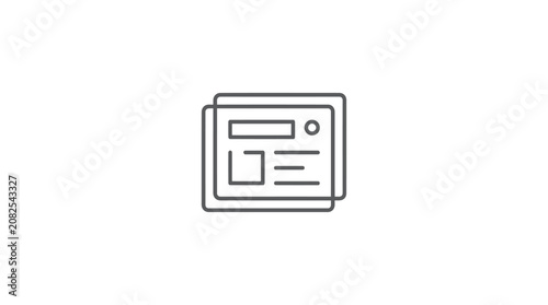 Φωτογραφία Simple line drawing of a smartphone.