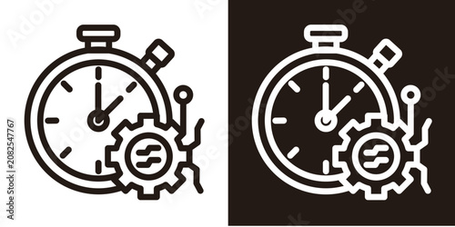 Smart Productivity  Icon Set White Style Collection  