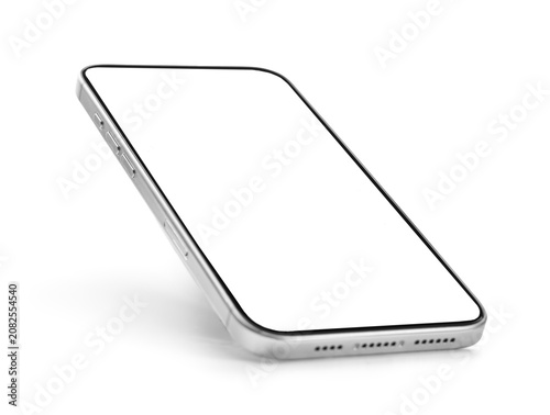 Mobile phone with blank scr...