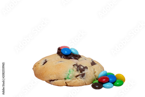 Foto chocolate chip cookie on a transparent background