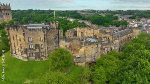 Durham Castle is a Norman style castle in the historic city center of Durham, England, UK. The Durham Castle and Cathedral is a UNESCO World Heritage Site since 1986. 