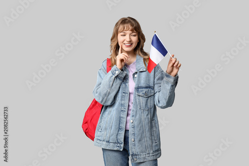 Female student with French ...