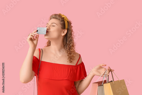 Beautiful young woman with ...