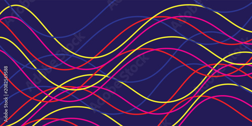 Canvastavla Abstract background design with diagonal curve line pattern